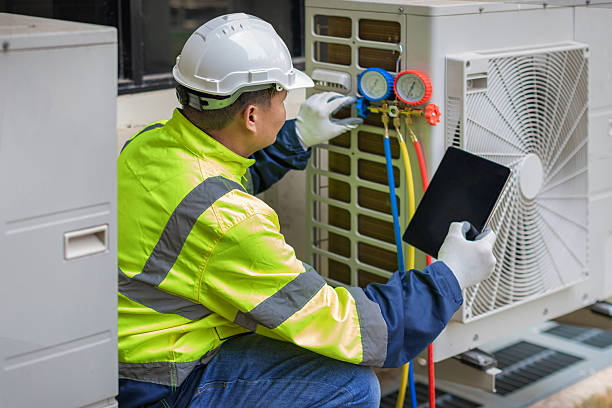 Professional Hvac technician working in Pope Army Airfield, NC